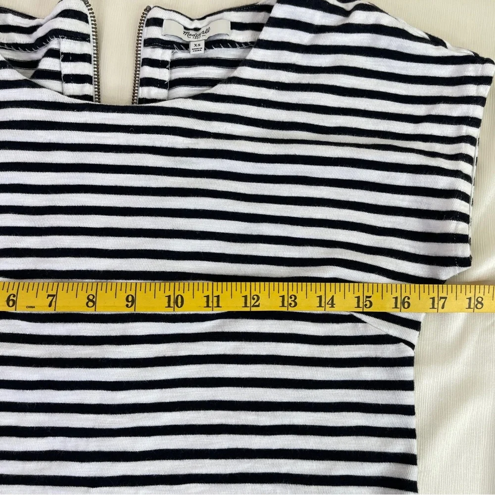 Madewell Dress Size XS Zip Line Down Back 100% Cotton - Picture 11 of 14